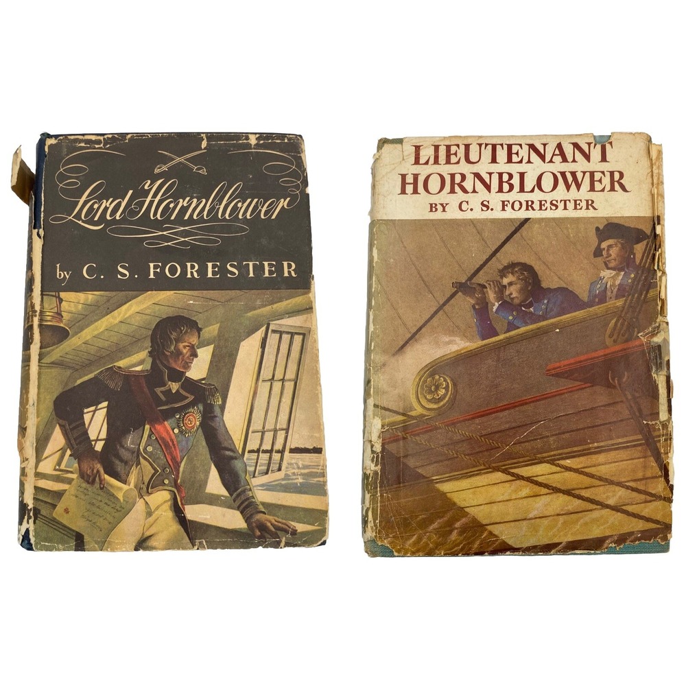 Lot of 2 Lord Lt Hornblower by C.S. Forester 1946 + 1952 HC DJ 1st Editions